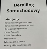 Detailing, czyszczenie samochodów.